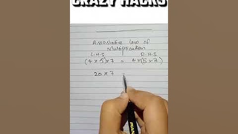 Associative law of multiplication | easy hacks #mathematics #problem_solving #maths #solutions