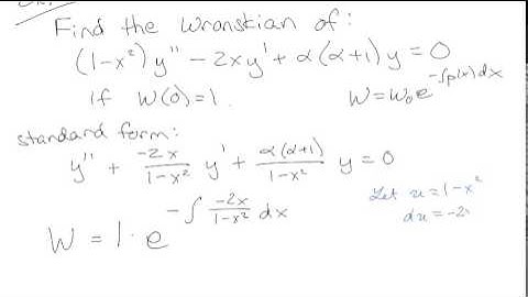 Practice with Wronskians