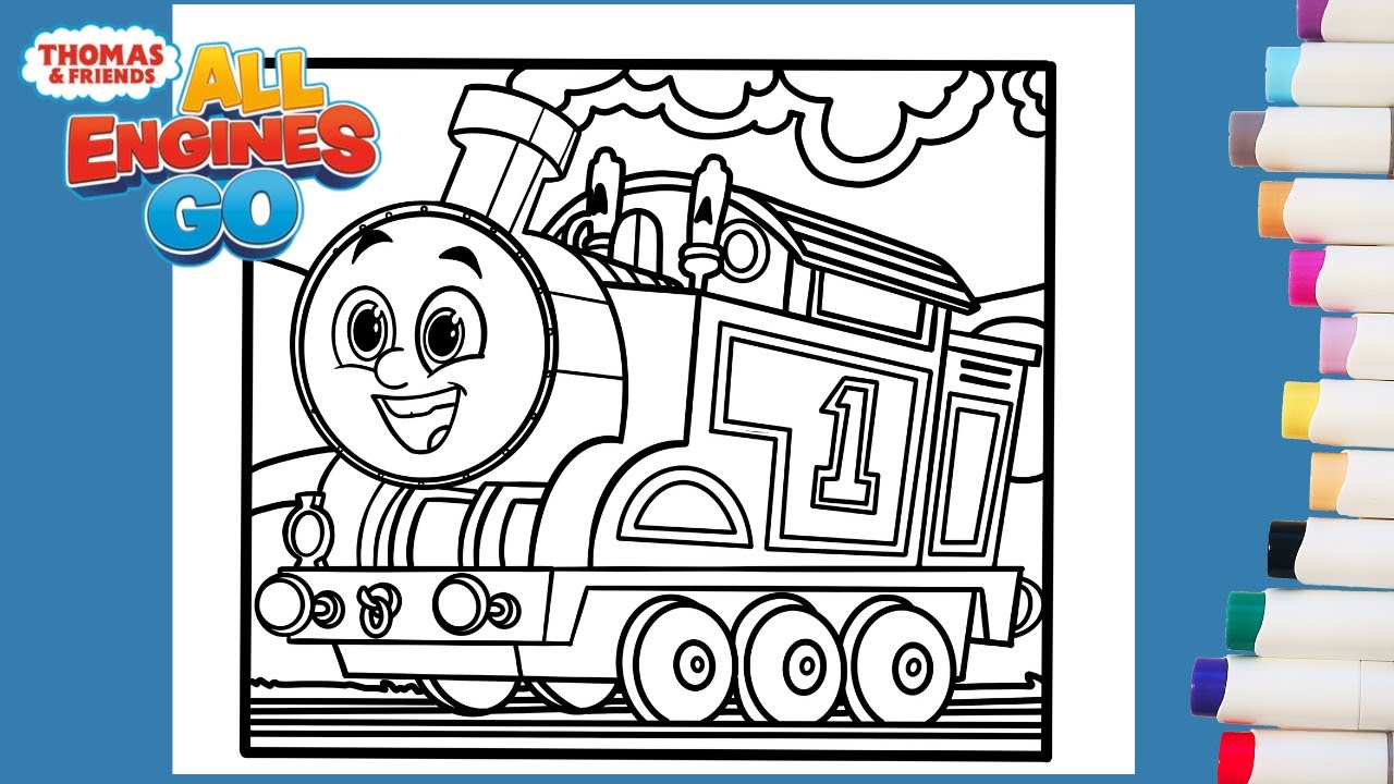 thomas the tank engine and coloring pages