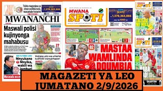 Magazeti ya leo Septemba 2/2026 jumatano magazeti ya michezo leo asubuhi ijumatano/Simba na Yanga 