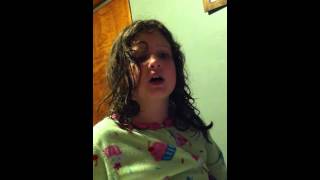 Avery sings Silent Night at home