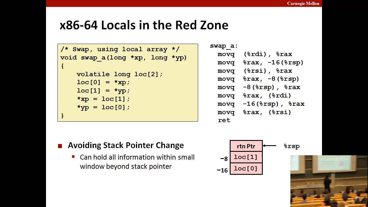 1423161399 Lecture 08 Machine Level Programming IV x86 64 Procedures ...