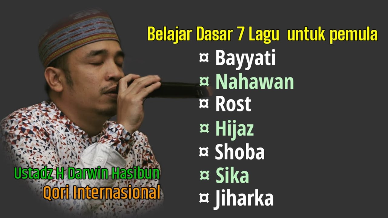 Belajar Full 7 Lagu Al-Qur'an Untuk Tilawah pemula| H Darwin hasibuan S. Pd.I