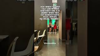 How Italians are so skinny when they eat so much pasta, pizza, ice cream