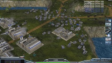 USA Air Force $10k - Command & Conquer Generals Zero Hour - 1 vs 7 HARD Random Gameplay