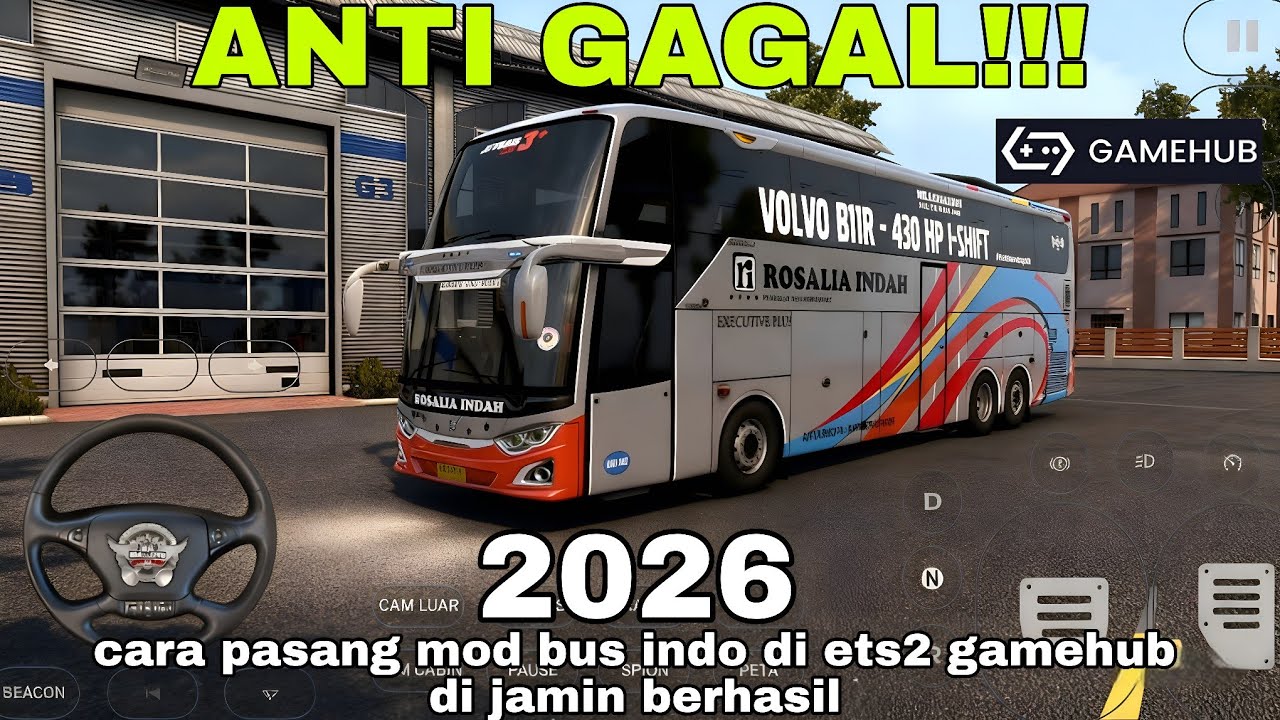 cara pasang mod bus indo ets2 di gamehub di jamin berhasil