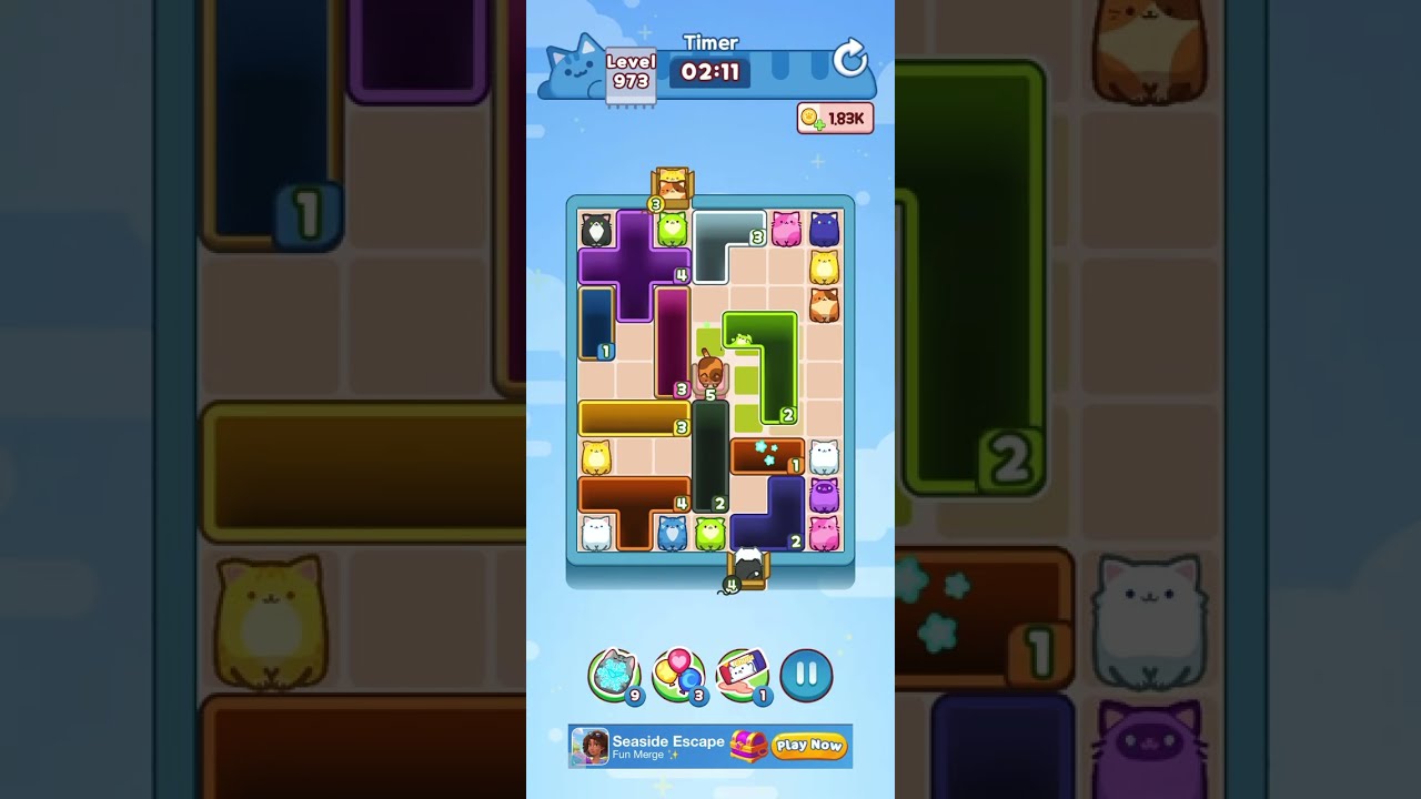 Drop the Cat | Lv.973, 984, 991 and 999 | Latest Version Walkthrough