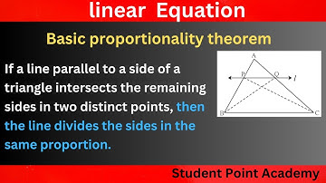 Basic proportionality theorem | BPT Theorem | proof of BPT Theorem | Thales Theorem
