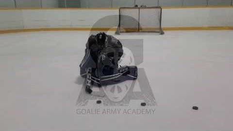 Goalie Power Skating:  Butterfly Drops and Shuffle Recoveries