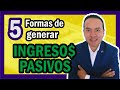 🙌 5 formas REALES de generar INGRESOS PASIVOS 💰 (Residuales)