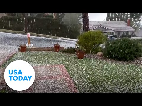 Rare hail storm surprises California residents | USA TODAY