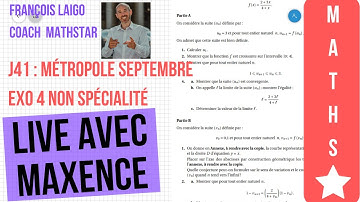 INTEGRALE BAC S 2019 MATHS - J41: Métropole Septembre Exo 4 (Suites)