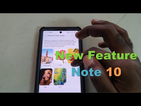 Galaxy Note 10- Enable Dynamic Lock Screen (New Feature)