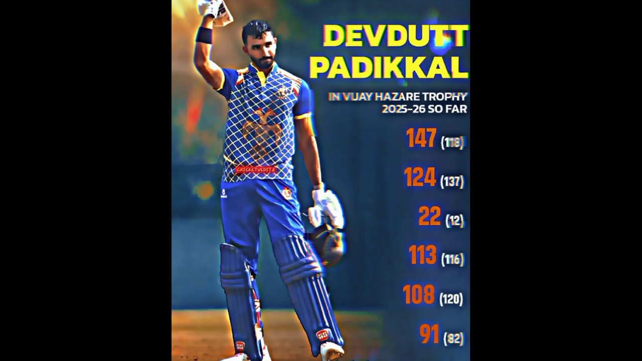 DEVDUTT PADIKKAL IN VHT🔥🏏😯
