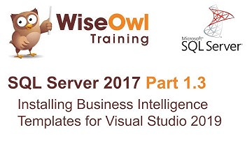 SQL Server 2017 Part 1.3 - Installing Business Intelligence Templates for Visual Studio 2019