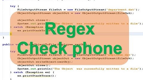 Lập trình Java - sử dụng Regex (regular expression) check số điện thoại