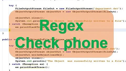 Lập trình Java - sử dụng Regex (regular expression) check số điện thoại