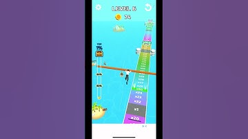 Smooth stunt rails level 6 gameplay #game  #gameplay  #gameplaywalkthrough  #stuntrails #les #voodoo