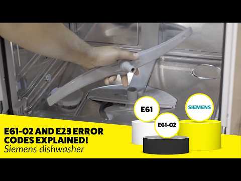 Siemens Dishwasher E61-02 or E23 Error? - Here's What to Do!