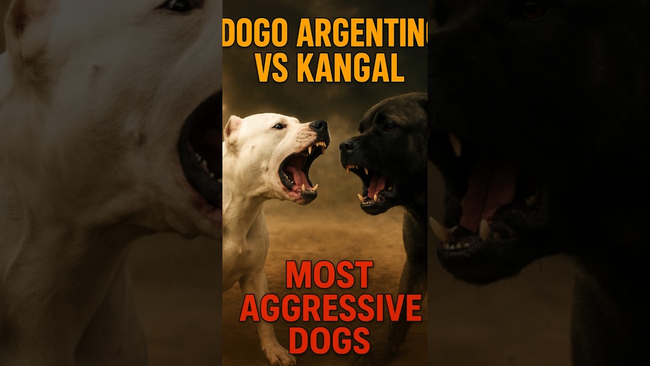 “Dogo Argentino vs Kangal  Face Off 💪 | Most Aggressive Dog Showdown”