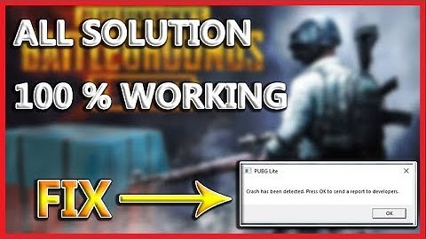 PUBG PC LITE CRASH FIXED!! ALL SOLUTION IN 1 VIDEO