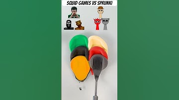 sprunki vs squid game #colormixing #sprunki #satisfying #squidgame #squidgame2 #shorts #clay