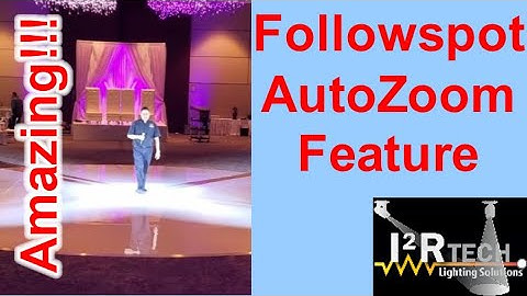 AMAZING! Autozoom Feature on DMX Remote Controlled Followspot System, Moving Head Controller 2.0