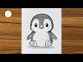 How To Draw A Cute Penguin Easy Drawing For Beginners Step By Step Drawing Tutorial For Beginners 