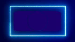Famous Free Blue Color Motion Neon Lights Rectangle Frame Animated Loop Background_Light Motion Visual Rays Wealth