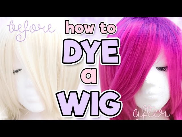 How To Dye A Synthetic Wig•Fabric Dye•Watercolor Method•SUPER PINK WIG 