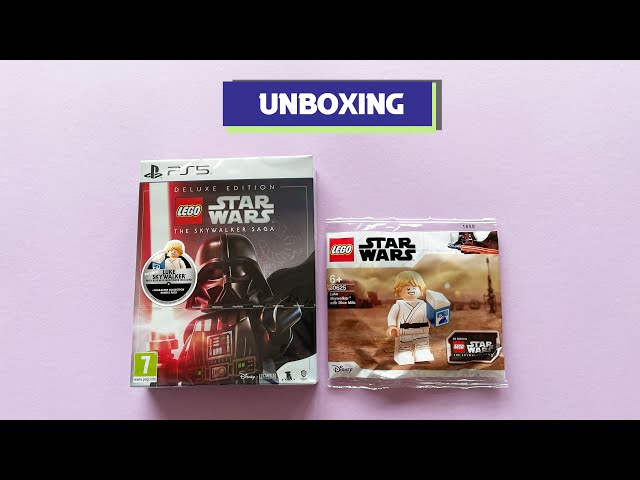 UNBOXING LEGO STAR WARS THE SKYWALKER SAGA PS5 DELUXE EDITION 