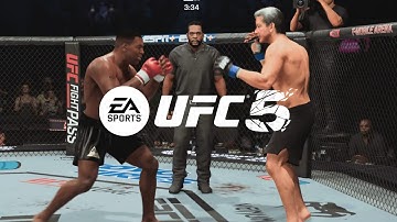 EA Sports UFC 5 - Mike Tyson Vs Bruce Buffer I FULL FIGHT (PS5)