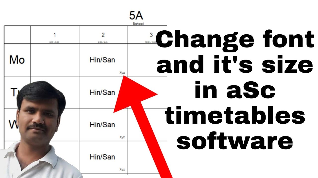 How To Increase Font And It s Size In ASc Timetable Software YouTube How to increase font and it s size in asc timetable software youtube