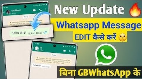 WhatsApp Message Edit Aur Change Kaise Kare | WhatsApp New Update | How To Edit WhatsApp Message