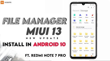 Install Miui 13 File Manager in Android 10 🔥😯