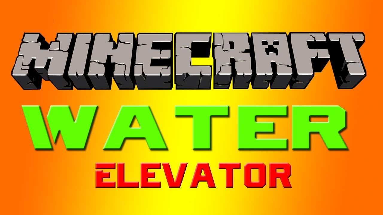 Water Elevator Tutorial --Minecraft-- - YouTube