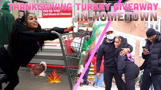 THANKSGIVING TURKEY GIVEAWAY IN HOMETOWN!