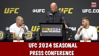 Full UFC 2024 Seasonal Press Conference: Sean Strickland goes at Dricus Du Plessis, Sean O'Malley