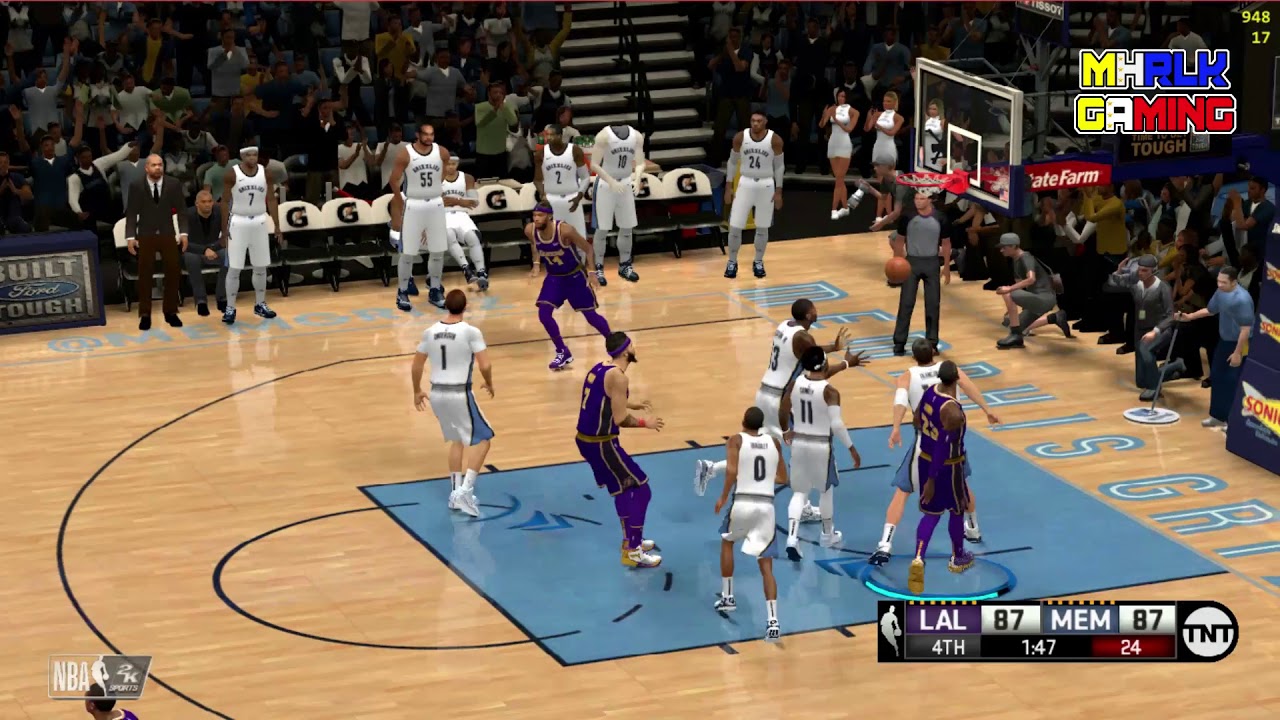 Los Angeles Lakers Vs. Memphis Grizzlies 4th Quarter - NBA 2K14 Gameplay - Episode 2
