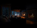 No Ads Fireplace Blizzard ASMR - Snow Storm Sleep Sound With Fireplace Burning For Deep Sleeping