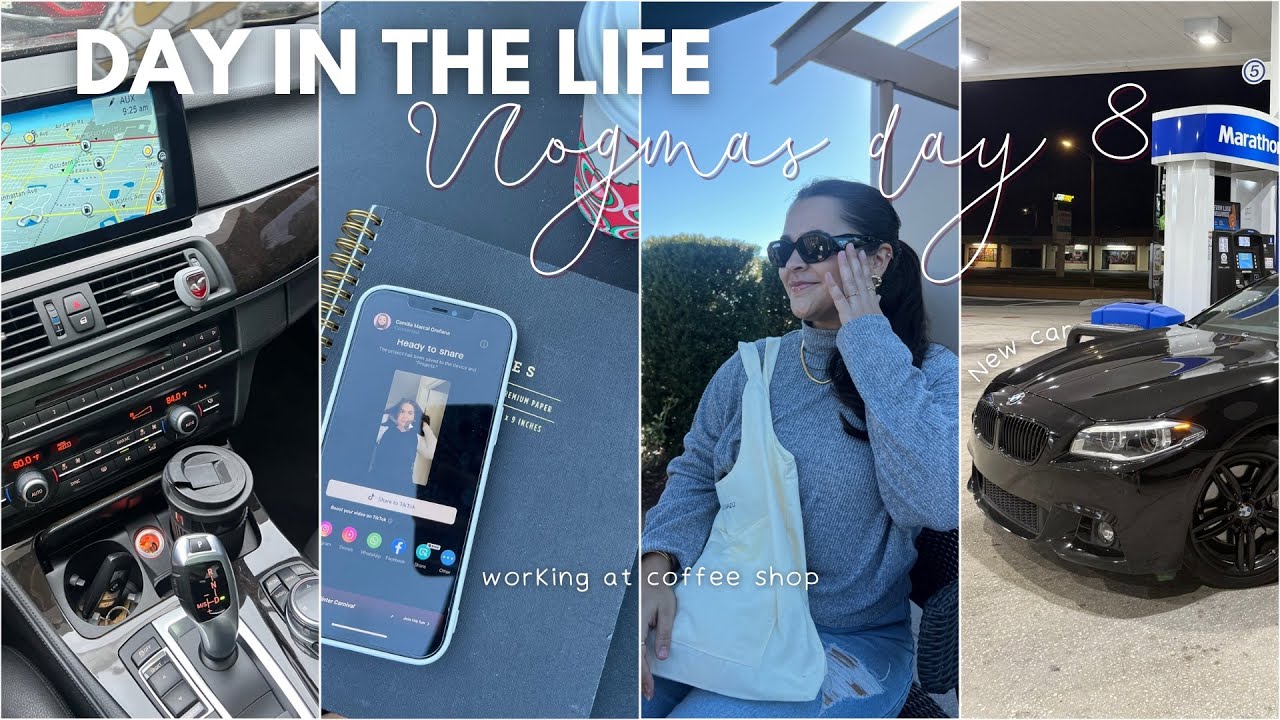 DAY IN MY LIFE | new car, coffee shop, food prep
