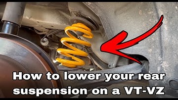 How To Lower The Rear Suspension On A VT-VZ Commodore With King Springs