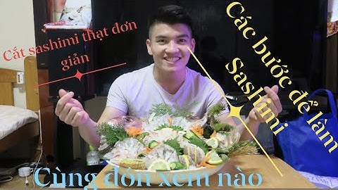 Cách mổ cá tráp sashimi  鯛造り(ベトナム人が作る) Japanese SASHIMI