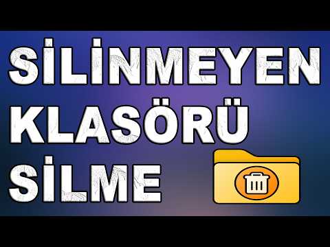 Silinmeyen Klasörleri Silme