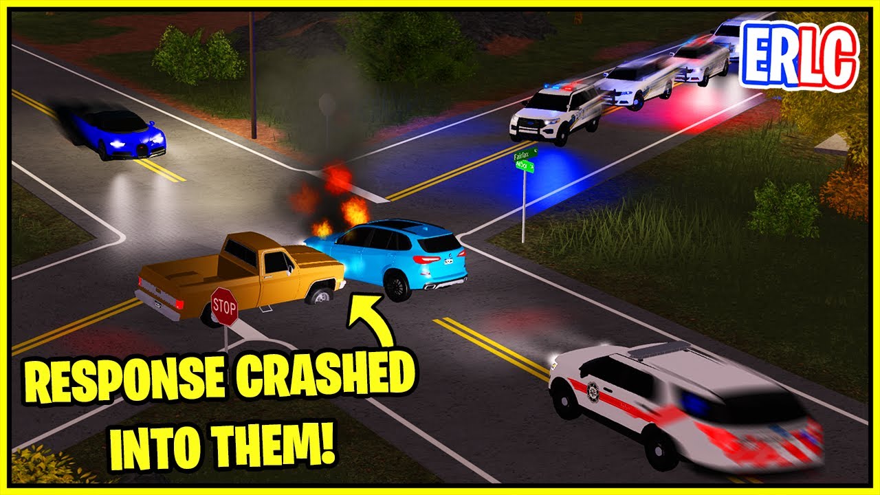 POLICE AND EMS CRASHED INTO A SCENE! *MULTIPLE TIMES* (ERLC Roblox ...