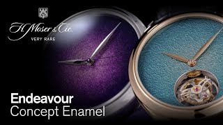 Endeavour Centre Seconds Concept Purple Enamel & Tourbillon Turquoise Enamel  - H. Moser & Cie.