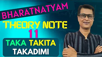 Bharatanatyam Theory Note 11 | Bharatanatyam Taal Bol Taka,Takita,Takadimi | Bharatanatyam Tutorial