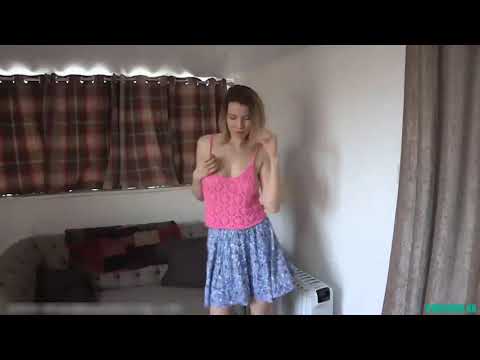 Russian Hot girl dancing on webcam   nip slip