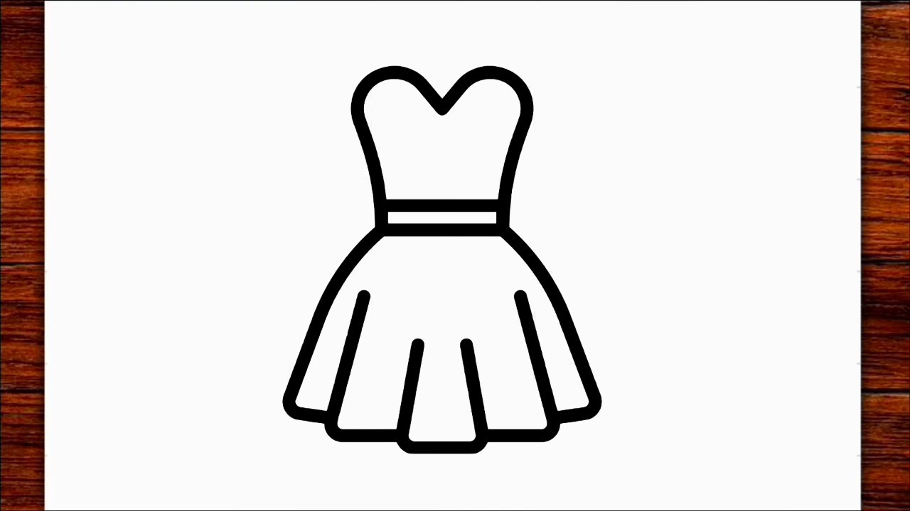 Disegnare un vestito semplice - YouTube