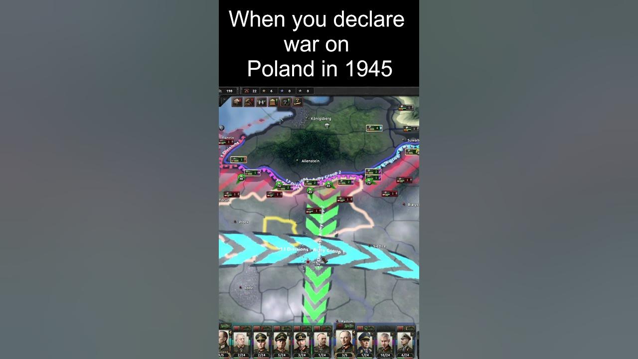Hoi4 When you declare war on Poland in 1945 YouTube